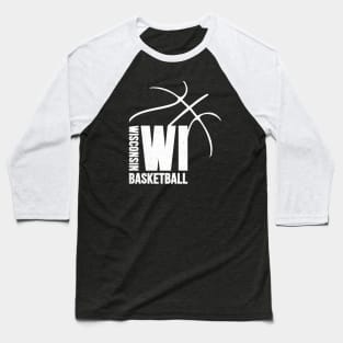 Wisconsin Basketball 02 Baseball T-Shirt